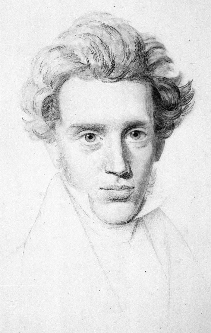Retrato de Kierkegaard