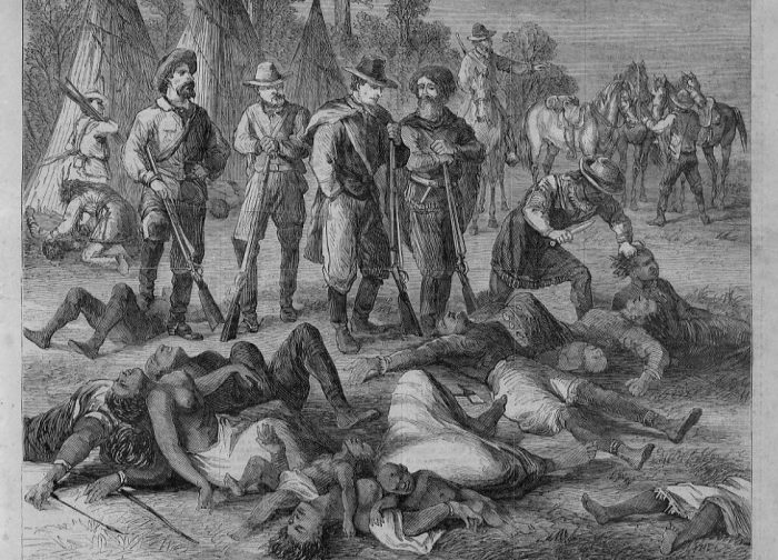 Nativos masacrados por colonizadores