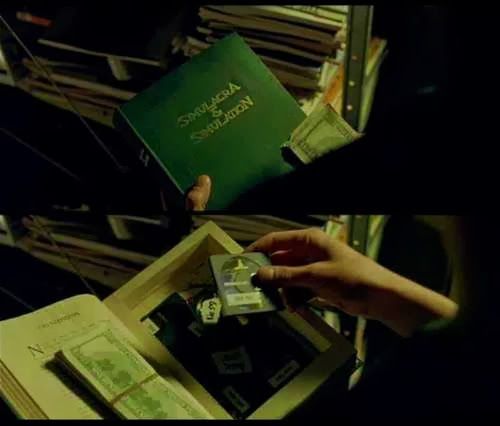 referencia a Baudrillard en la película The Matrix