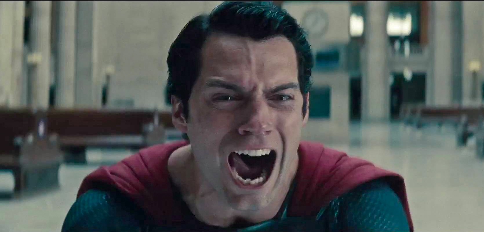 Superman después de matar al villano Zod
